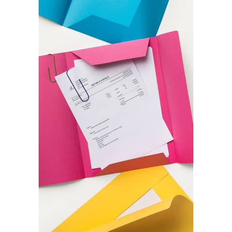 Cartellina 3 lembi Favini Folder Luce&Acqua 200 g/m² 24,5x34,5cm conf.25 ciclamino - A50F434